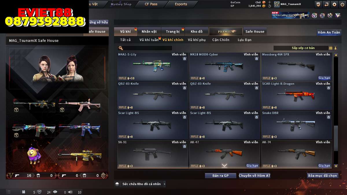 shop acc cf uy tin gia re